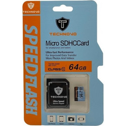 Technovo microSDHC 64GB Class 10 UHS-I + Adapter