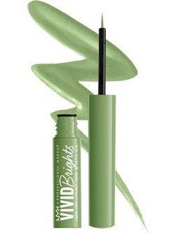 Nyx Professional Makeup Vivid Matte Liner Ghosted Green Πινέλο Eyeliner 2ml