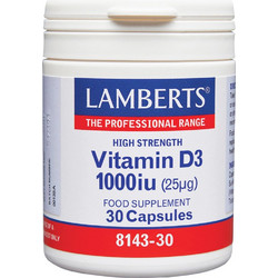 Lamberts Vitamin D3 1000iu 30 Κάψουλες