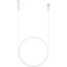 Samsung Regular USB 2.0 Cable Micro USB/ USB-C Female - USB-A male Λευκό 1.5m (EP-DG930DWE) Retail