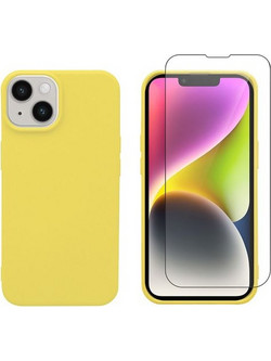 Redshield iPhone 14 TPU & Tempered Glass Yellow Θήκη Κινητού & Προστατευτικό Οθόνης