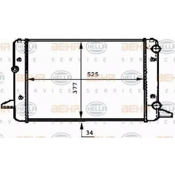 HELLA 8MK 376 717-744 - BEHR-HELLA ΨΥΓΕΙΟ ΜΗΧΑΝΗΣ