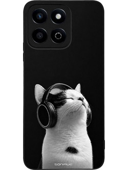 Sonique Men's Edition Θήκη (Honor 200 Smart 5G) με Σχέδιο «Audio Kitten - White»