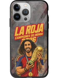 Θήκη La Roja Campeones del Mundo - Marc Cucurella iPhone 13 Pro Max Groove TPU (Tempered Glass και TPU)