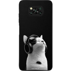 Sonique Men's Edition Θήκη για Xiaomi Poco X3 NFC / Poco X3 Pro Audio Kitten - White