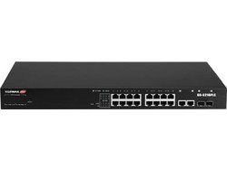 Edimax GS-5216PLC Unmanaged L2 Switch με 16 Θύρες Ethernet 1000Mbps και 2 SFP θύρες