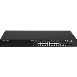 Edimax GS-5216PLC Unmanaged L2 Switch με 16 Θύρες Ethernet 1000Mbps και 2 SFP θύρες