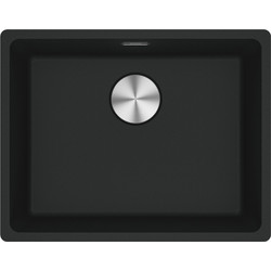 Franke Maris Bowl MRG 210/110-52 Matt Black Υποκαθήμενος Νεροχύτης Γρανίτη Ματ 55x43cm