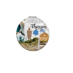 Καθρέπτης τσέπης Souvenir - Σετ 12pcs - Thassos - 7*7*3cm - 0034227