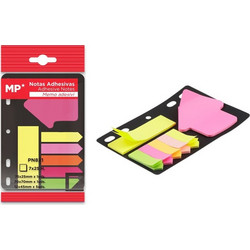 MP αυτοκόλλητα χαρτάκια σημειώσεων PN821 75x75mm, 7x 25τμχ, χρωματιστά PN821