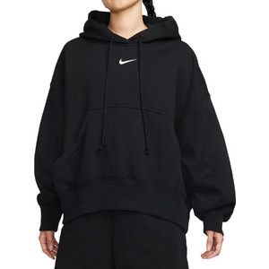 Nike Sportswear Phoenix Fleece Γυναικείο Αθλητικό Φούτερ με Κουκούλα Μαύρο DQ5858-010 Nike Sportswear Phoenix Fleece Γυναικείο Αθλητικό Φούτερ με Κουκούλα Μαύρο DQ5858-010