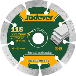 ΔΙΑΜΑΝΤΟΔΙΣΚΟΣ ΞΗΡΑΣ ΚΟΠΗΣ 115mm JADEVER JDDC1K02
