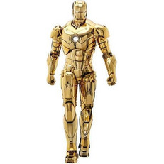 Hot Toys Iron Man Movie Masterpiece Diecast Mark III Gold Color Version Φιγούρα 33cm 1/6