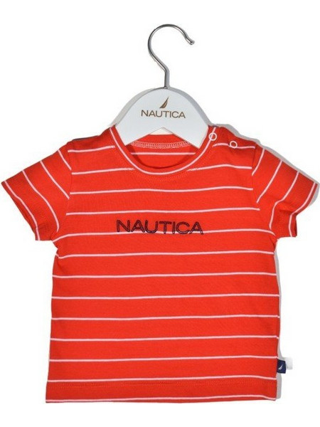 T-Shirt Jersey Organic Design 16 Κόκκινο Ριγέ 86cm 12-18 μηνών