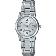 Casio Γυναικείο Ρολόι με Ασημί Μεταλλικό Μπρασελέ LTP-V002D-7B