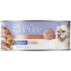 Pet Republic Pure Κονσέρβα Γάτας με Τόνο 80gr 24τμχ