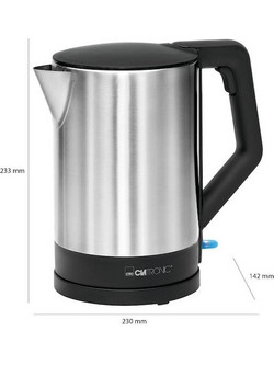 Clatronic WKS 3692 Ανοξείδωτος Βραστήρας 1.5lt 2200W Μαύρος