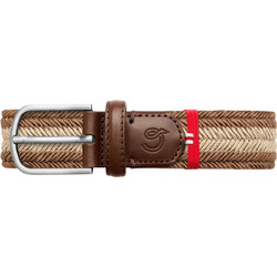 La Boucle Ανδρική Ζώνη Πλεκτή Canterbury C20-050550 Beige-Brown - Πολύχρωμο