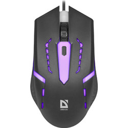 Defender MB-600L Ενσύρματο Gaming Ποντίκι RGB 1200 DPI Black