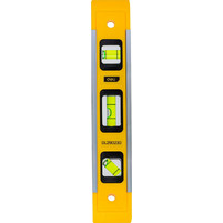 DELI αλφάδι DL290230 με 3 μάτια, πλαστικό, μαγνητικό, 23cm