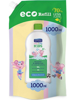 Septona Calm n' Care Kids Refill Παιδικό Σαμπουάν & Αφρόλουτρο 1lt