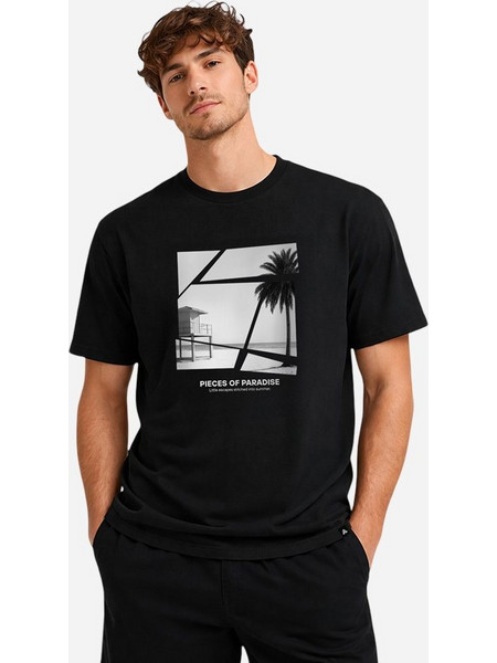 Firefly Ανδρικό T-shirt Pieces Of Paradise Μαύρο