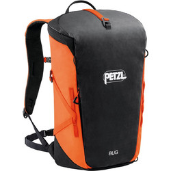 Petzl Bug Backpack For Single Day Multi Pitch Climbing 18L Orange Black Orange Black
