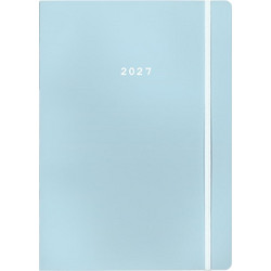 Next ημερολόγιο 2027 Pastel ημερήσιο flexi γαλάζιο με λάστιχο 12x17εκ