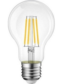Λάμπα LED Filament E27 8W θερμό λευκό 2700K A60-T8C Universo