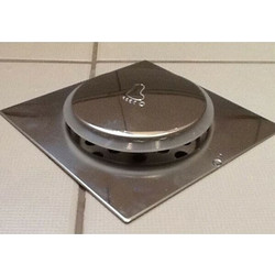 Ανοξείδωτο Σιφώνι Μπάνιου Pop Up με Ταψάκι 12x12cm και Σιφώνι 10cm 1τμχ
