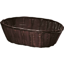 ΨΩΜΙΕΡΑ ΟΒΑΛ ΚΑΦΕ ΣΚΟΥΡΟ 25x18x8hcm 2519 / 9676