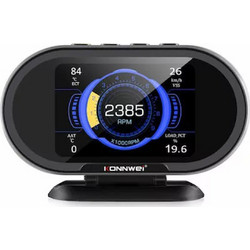 Οθόνη ενδείξεων αυτοκινήτου smart head-up display speed monitoring Konnwei OBDII KW206