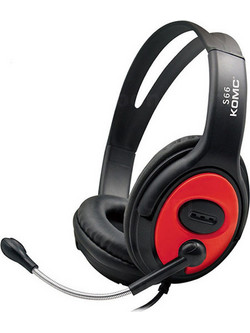 Komc S66 Gaming Headset Over Ear Red