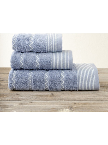 Πετσέτες Μπάνιου (Σετ 3τμχ) Kocoon Mayfair Blue 420gsm