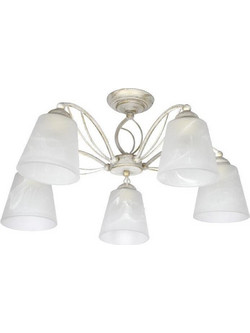 InLight Πολυέλαιος 5xE27 Λευκός 6118-5 ref10303841