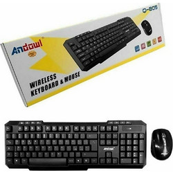 Andowl Q-805 Black Ασύρματο Σετ Πληκτρολόγιο & Ποντίκι