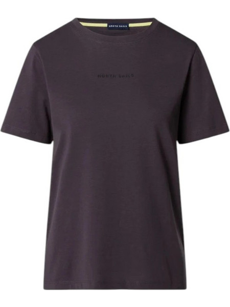 North Sails- Γυναικεία Κοντομάνικη Μπλούζα T-Shirt tonal logo 093524-000-0959 Γκρι Σκούρο
