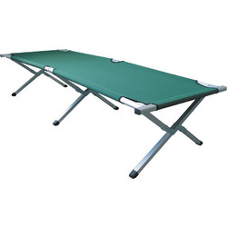 Κρεβάτι Ράντζο Πτισσόμενο 190x63x41cm Μεταλλικό 0,8mm Ενισχυμένο Μπεζ SUMMER CLUB 19407