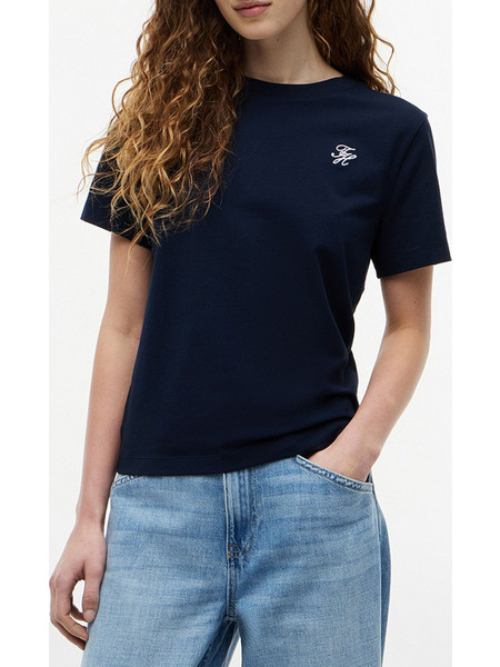 TOMMY HILFIGER TH SCRIPT REG C-NK SS TEE WW0WW49941-C1G DarkBlue