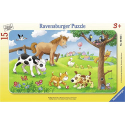 Παιδικό Puzzle Ravensburger Τρυφερά Ζωάκια 15 Κομμάτια