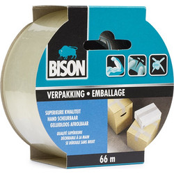 Ταινία Συσκευασίας Bison 50mm x 66m Διάφανη 6311843