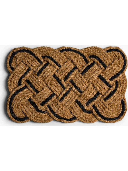 Coincasa χαλάκι εξώπορτας με πλεκτό σχέδιο 73 x 43 cm - 006804022 Καφέ Ανοιχτό