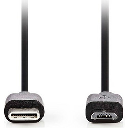NEDIS CCGL60750BK10 Καλώδιο USB High-Speed Type-C αρσ. - micro B USB αρσ. 1.00m. - NEDIS