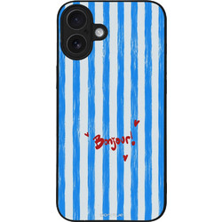 Sonique Stripe Stories Series Θήκη με Σχέδιο «Bonjour Blue» (iPhone 16 Plus)