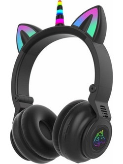 STN27 Ασύρματα Bluetooth Ακουστικά Over Ear Μαύρα