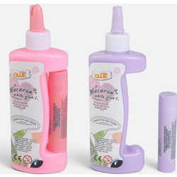 Κόλλα Λευκή σε Μπουκάλι Ροζ ή Λιλά & Στικ 143ml