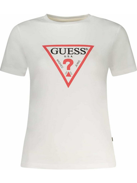 GUESS JEANS SHORT SLEEVE T-SHIRT WOMEN WHITE Λευκό