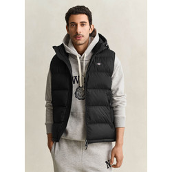 Gant Αμάνικο Ανδρικό Μπουφάν Χειμωνιάτικο Puffer Μαύρο 3G7006663-005