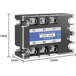 Q&W ZG33-360B Τριφασικό Ρελέ Solid State 60A - OEM