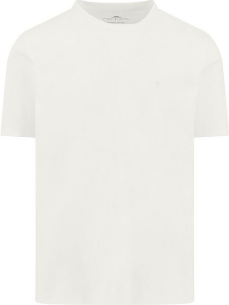 T-SHIRT FYNCH-HATTON Sanforized cotton, OFF WHITE